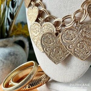 Park Lane Cowgirl Gold Heart Charm Necklace